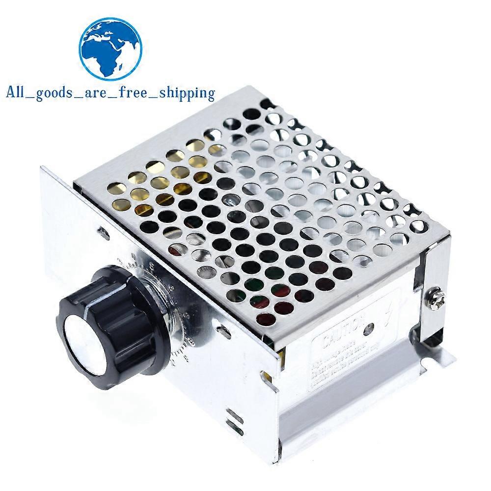 4000W 220V AC SCR Motor Speed Controller Module Voltage Regulator Temperature Dimmer for Electric Furnace Water Heater LED Light