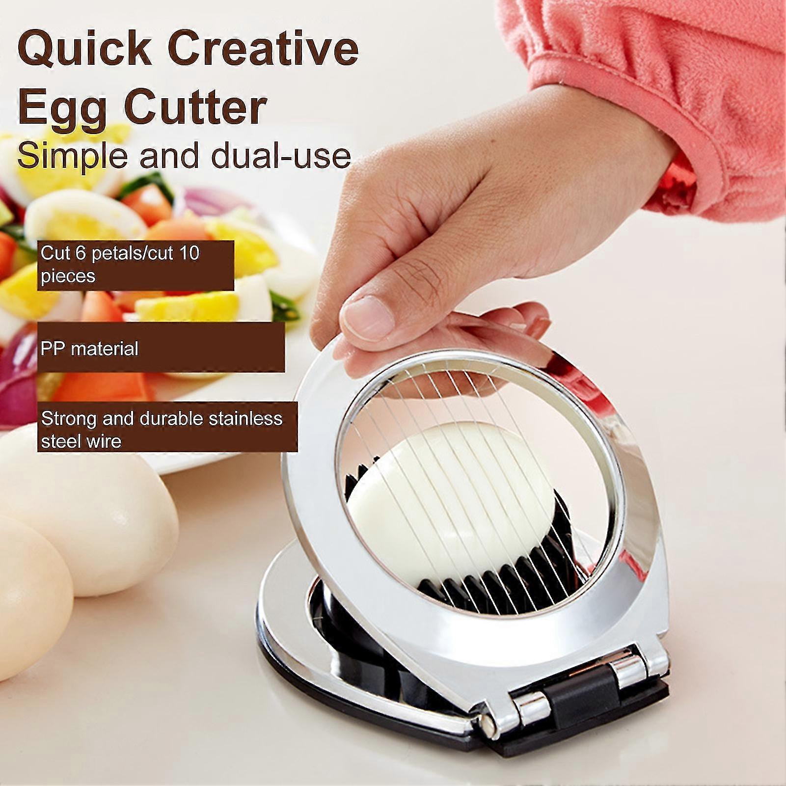 High Hardness Rust-proof Egg Slicer - 2 Modes, Uniform Thickness, Ergonomic Handle - Kitchen Gadget Kaesi