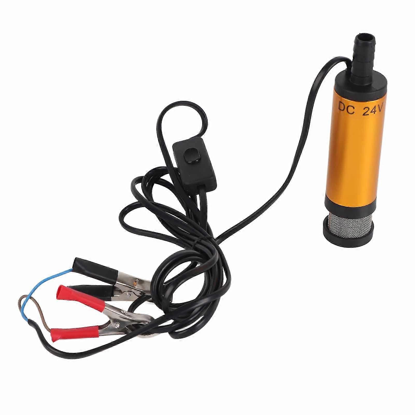Professional 12V 60W Submersible Pump compatible with Car Marine Boat - Water Oil Diesel Fuel Transfer