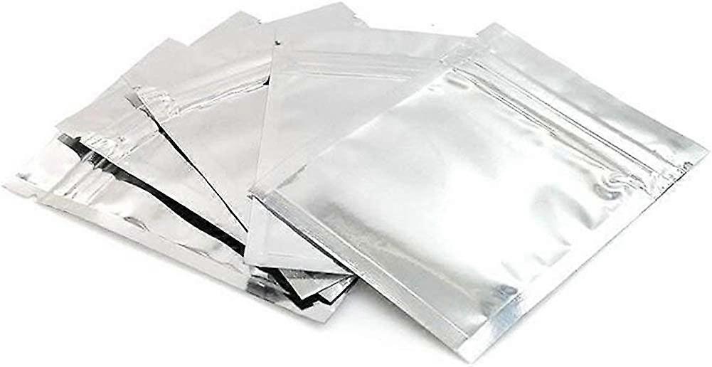 100pcs heilwiy holdbar dobbeltsidet mylar folie flad ziplock taske prøve pose varmeforsegling
