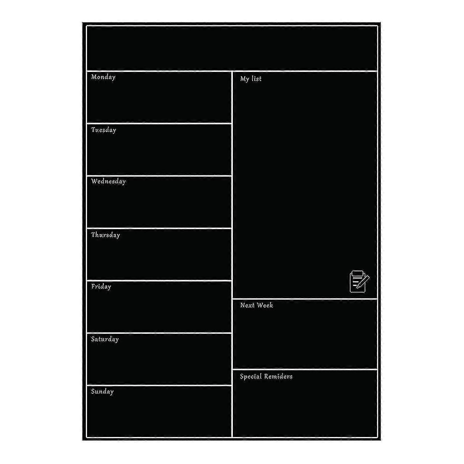 Magnetic Whiteboard Refrigerator Soft Whiteboard Mobile Weekly Planner