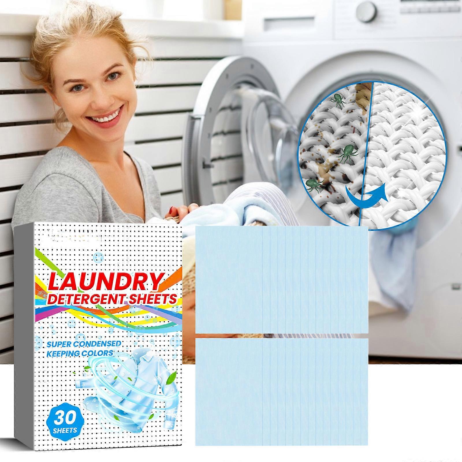 Laundry Detergent Sheets, Washing Detergent Sheets, Deep Stain Removal Detergent Sheets, Freshly Scented Wash Sheet