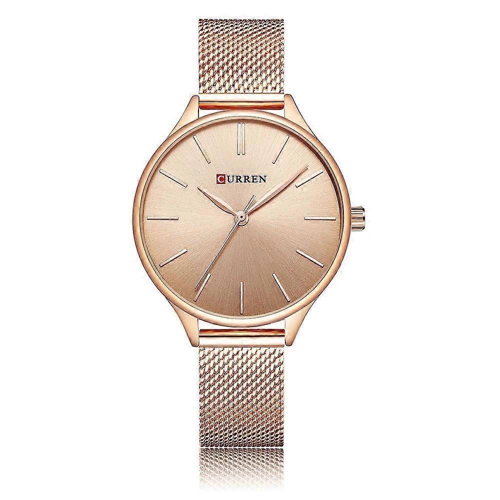 Curren Femmes Montre à Quartz Rose Shell Rose Surface