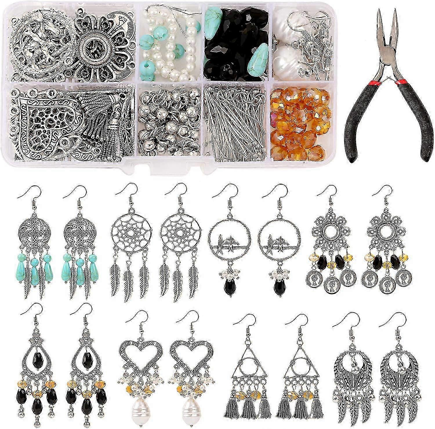 Smykker Making Kit, Smykker Making Kit, Diy Ørering Kit, Smykker Making