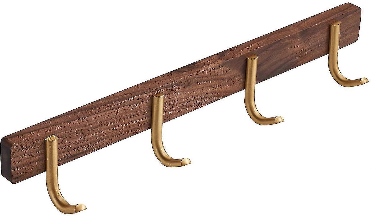 Generic Wall Mounted Coat Rack - 4 Tri Hooks