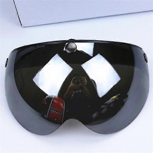 Professional W shape Motorcycle Helmet Glass 3/4 Open face helmet visor 3 pin helmet windshield 5 color available