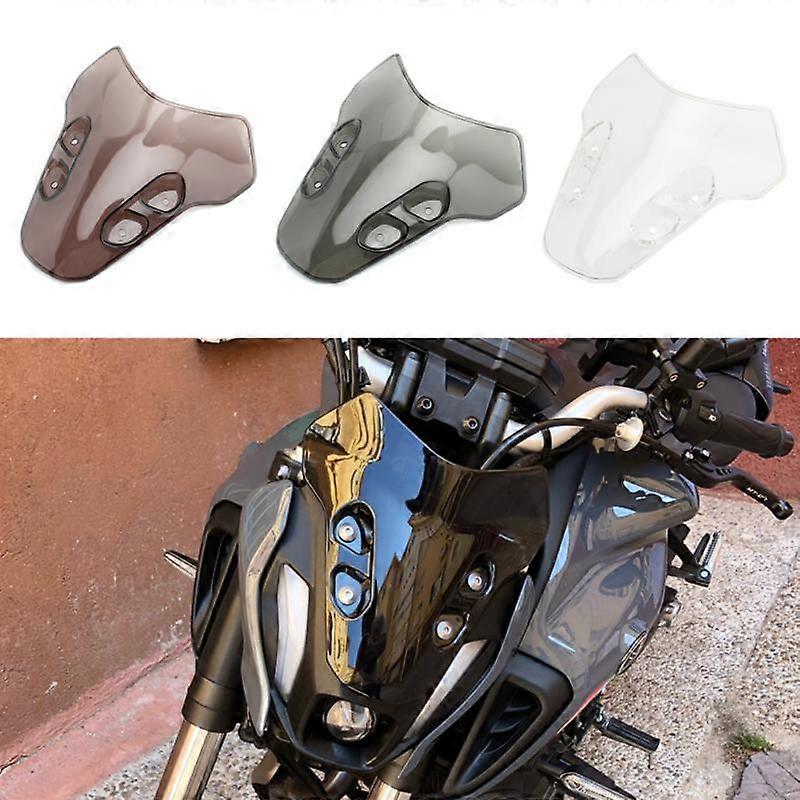 Motorräder Windabweiser Für Yamaha MT-07 MT07 2021 Air Deflektor Transparent Windschutzscheibe Windschutz Modifikation Zubehör