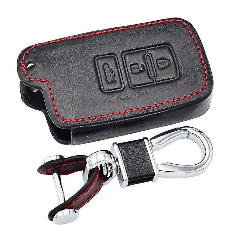 Leather Car Key Case For Toyota Camry RAV4 Highlander Land Cruiser Harrier 3 Button Smart Keyless Remote Control Protector Cover  Key Blanks