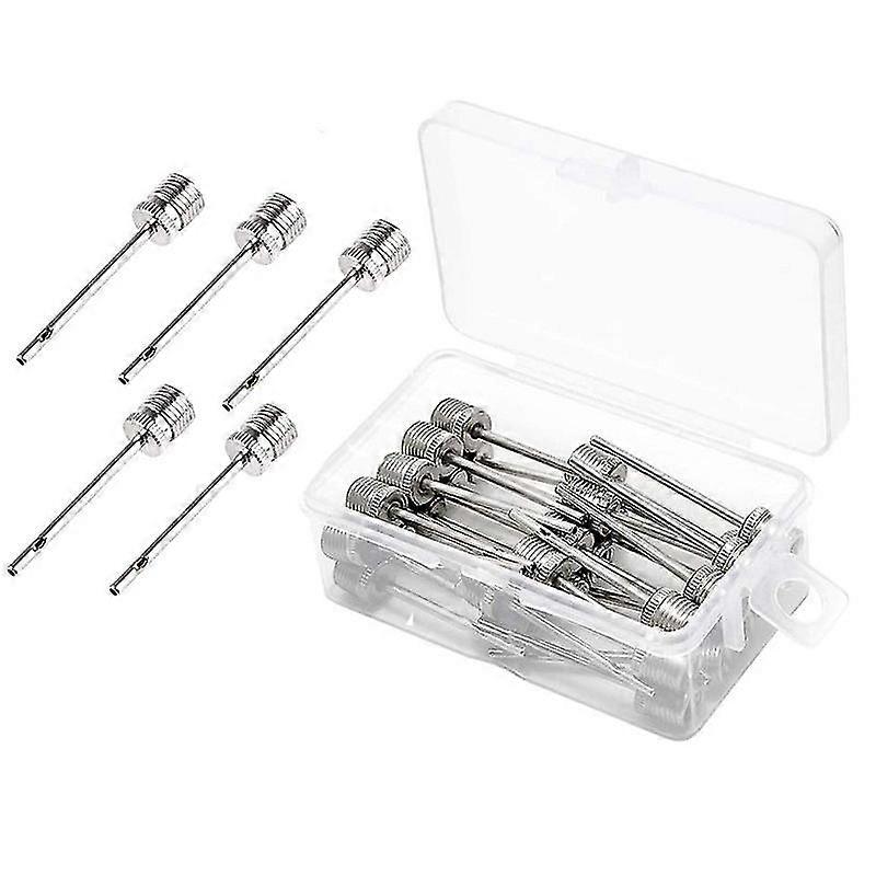 30pcs נירוסטה כדור משאבת מחט ניפוח מחטים מחט כדור לכדורסל כדורגל