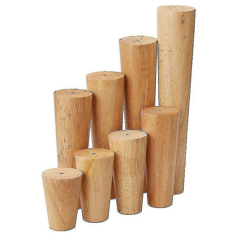 Set aus 4 Holzmöbeln Zylinderbeine