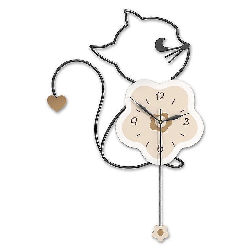 Cat wall clock, modern simple clock, wall clock for home use