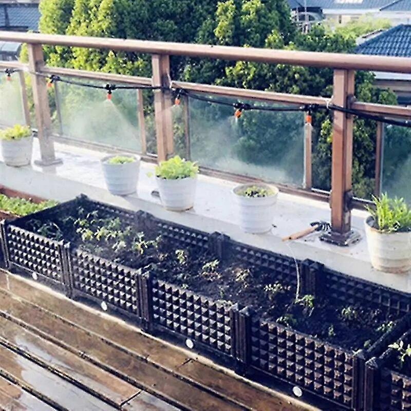 Fremragende drypvandingssæt 100ft havevandingssystem kit Patio Misting Plant vandingssystem græsplæne automatisk vandingsudstyr
