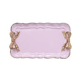 Bandeja Decorativa Vintage Bandeja de Armazenamento de Toalhas (Roxo)