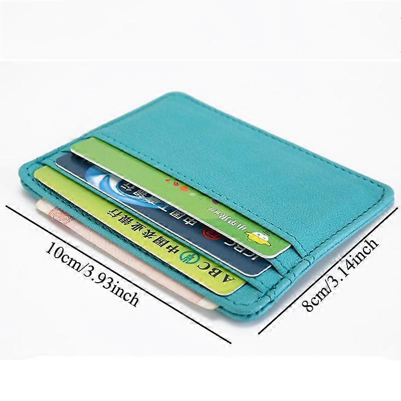 New Thin PU Leather Mini Wallet Slim Bank Credit Card Holder 5 Card Slots Men's Business Small ID Case For Man Purse Cardholder