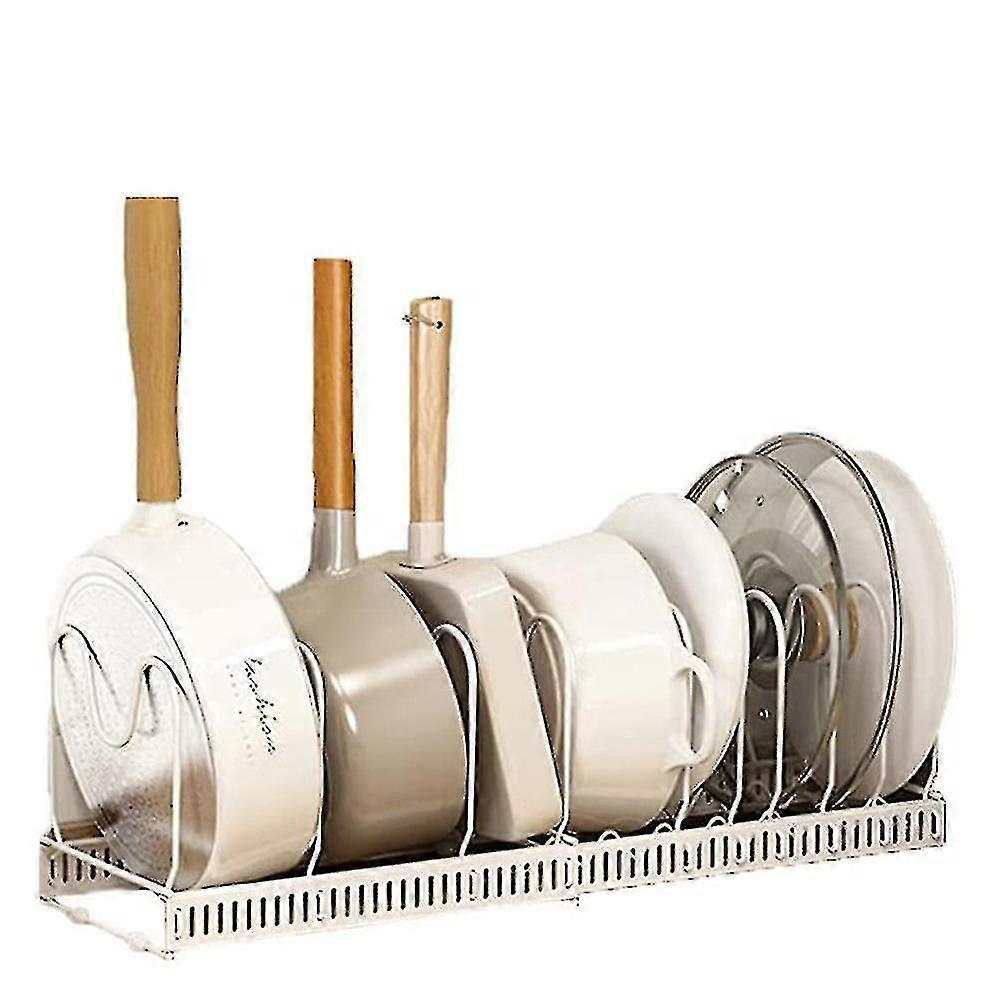 Adjustable Kitchen Pot Lid Rack Holder Organizer