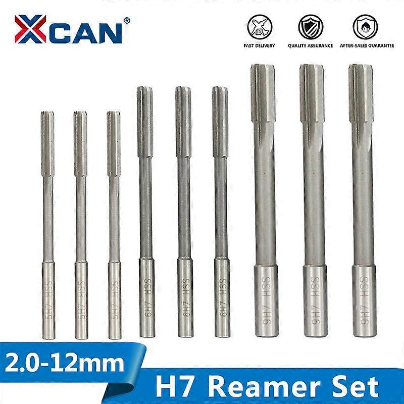 20-12mm H7 Machine Reamer Set Straight Shank Milling Reamers Set Chucking Machine Cutter Tool