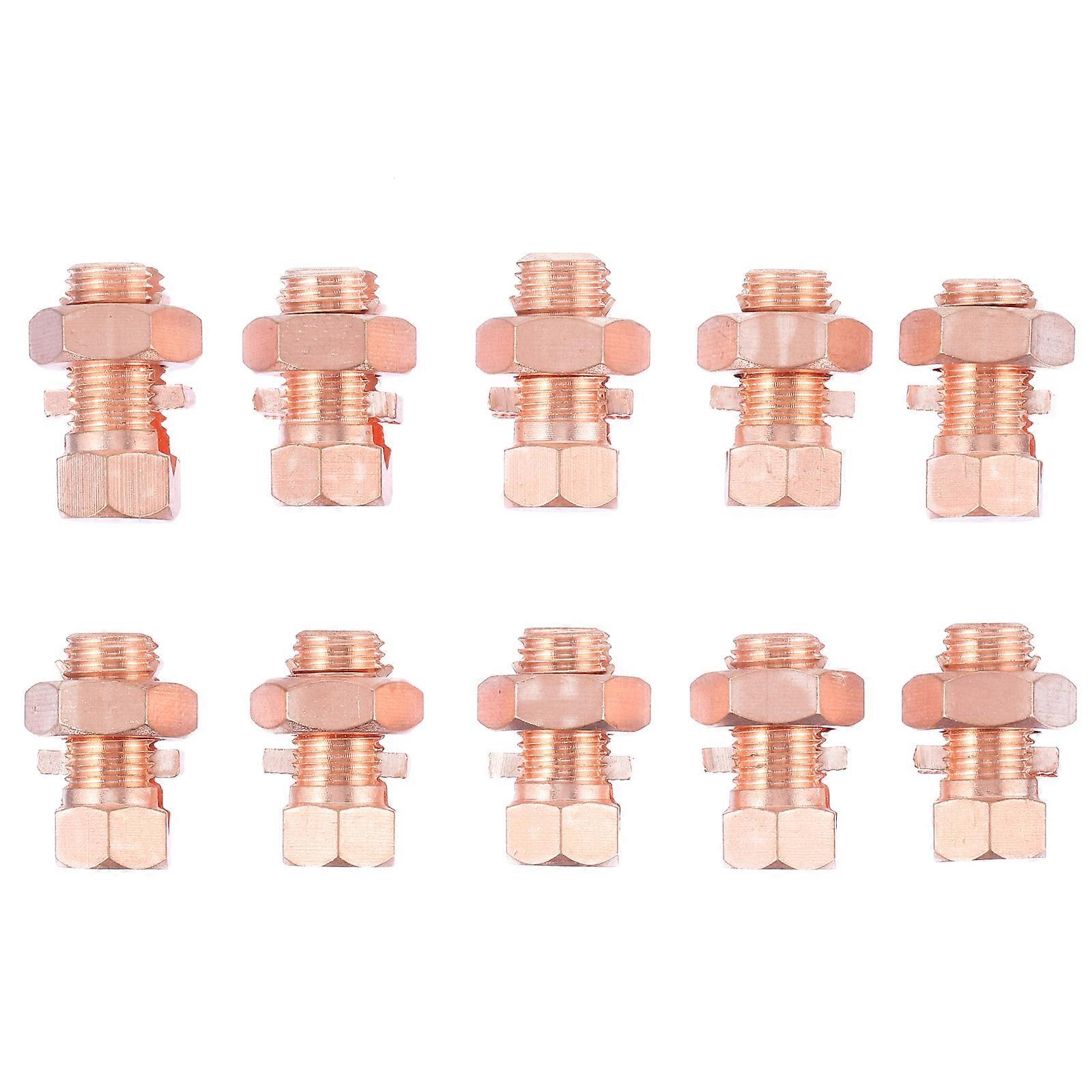 10pcs Practical Grounding Split Bolt Superior Strength Split Bolt Connector