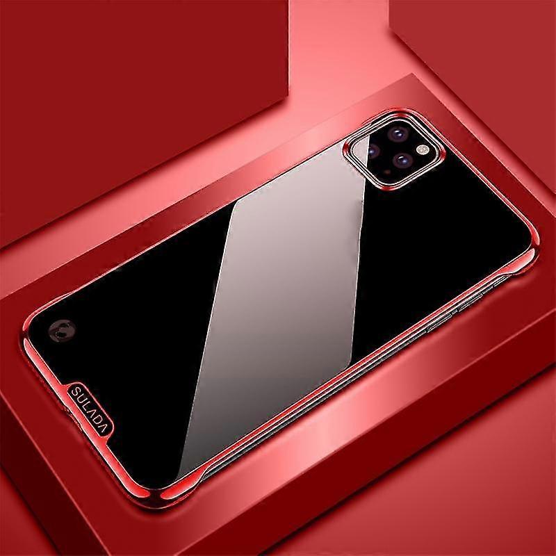For Iphone 11 Sulada Borderless Plated Pc Protective Case(red)