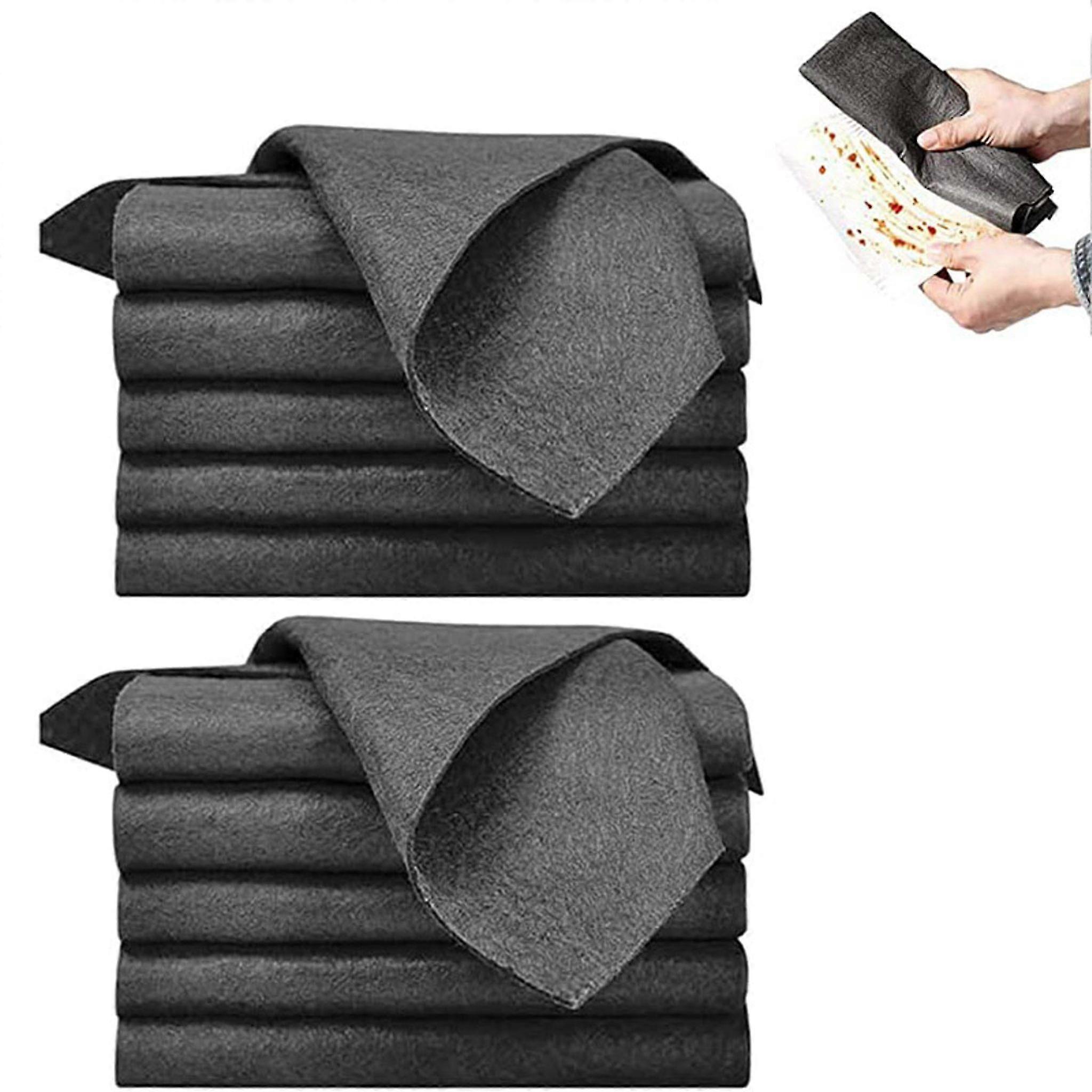 10 Thickened Magic Cleaning Cloths (30x30cm) - Ultra Absorbent