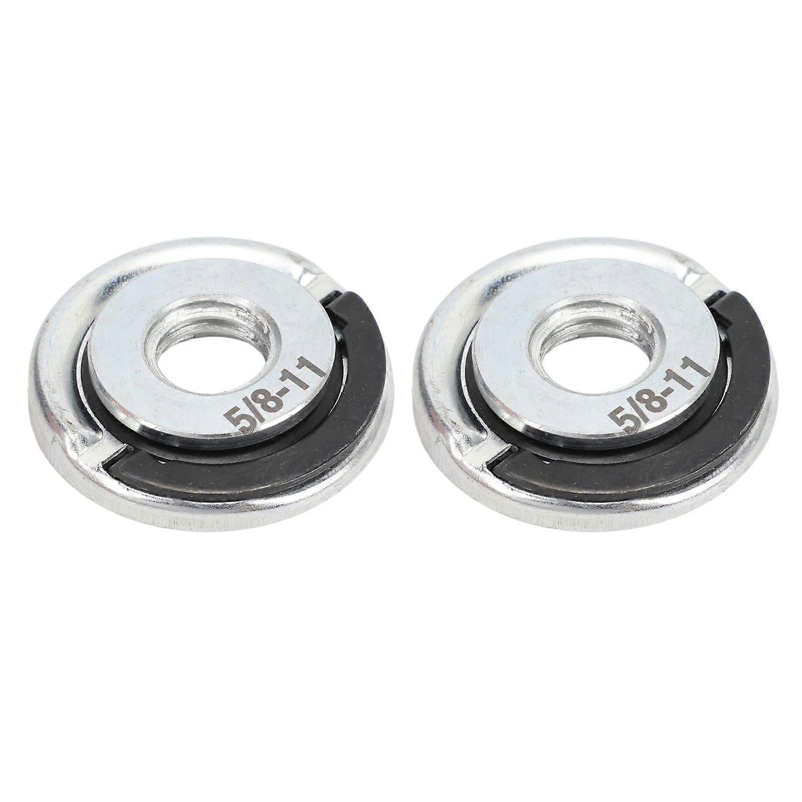 2 Pcs 5/8‑11 Grinder Nut Quick Release Flange Locking Nut for Grinding Polishing Machine
