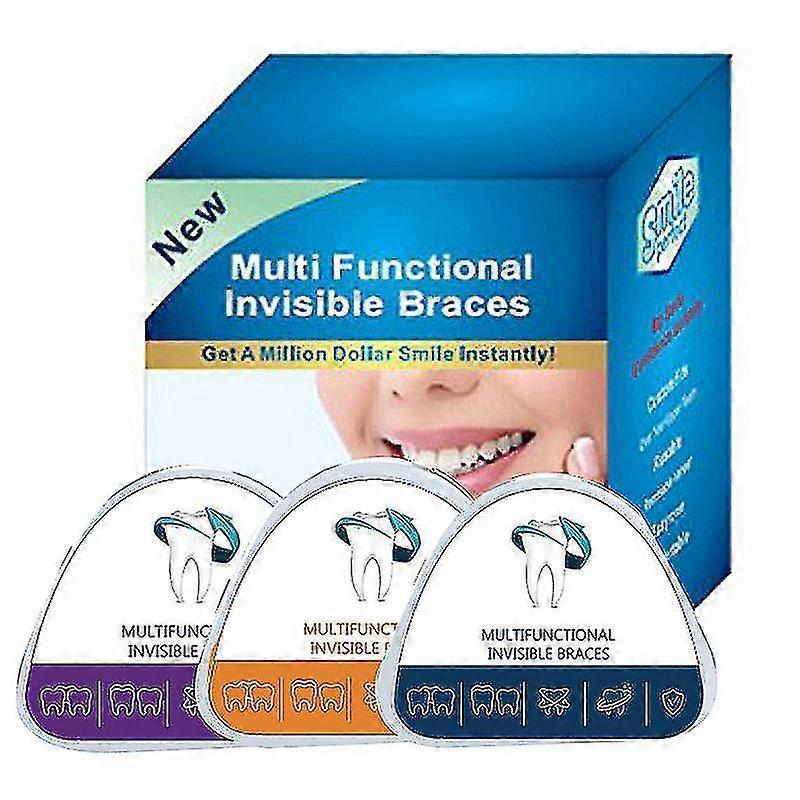 3pcs Orthodontic Retainer, 3 Stages Using, Multi Functional Invisible Braces High Quality