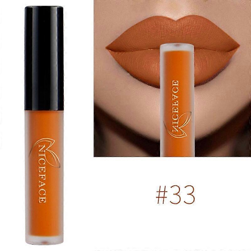 Lip Gloss 34 Χρώματα Γυμνό Ματ Υγρό Κραγιόν Κόκκινο Σύντροφο Αδιάβροχο Μακράς Διαρκείας Ενυδατικό Lipgloss Lip Makeup Καλλυντικά