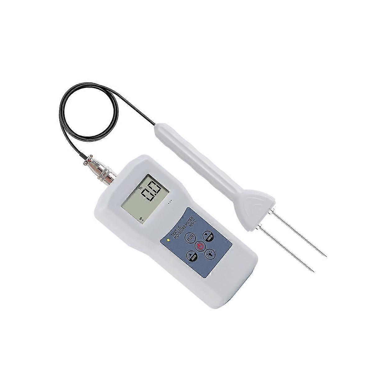Misuratore di umidità del filato Lana Seta Lana Materiali tessili Tester di umidità Display digitale LCD Cotone