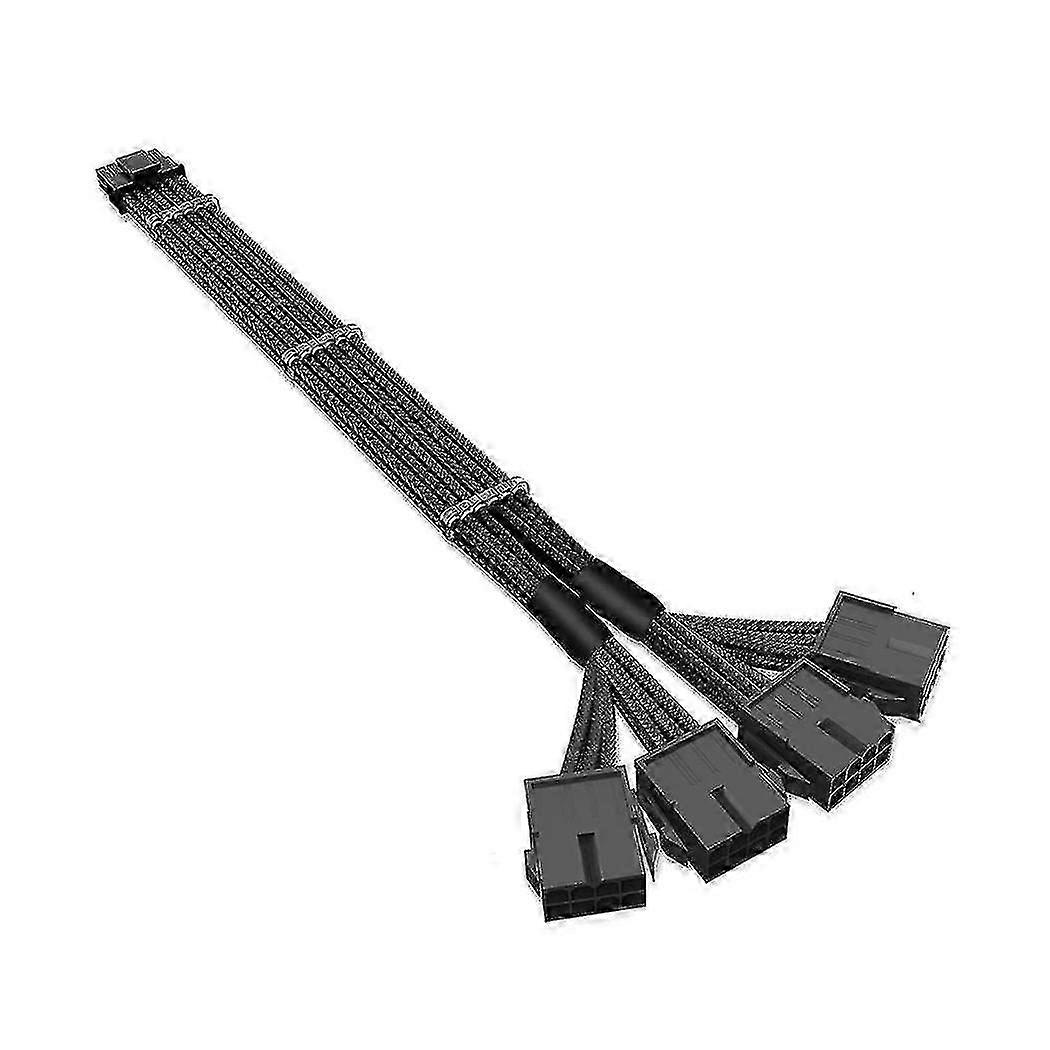Rtx 4090 4080 4070ti 16pin(12+4) To 4x8pin Pci-e 5.0 Sleeved Extension Cable,12pin To 4x8pin CompatP