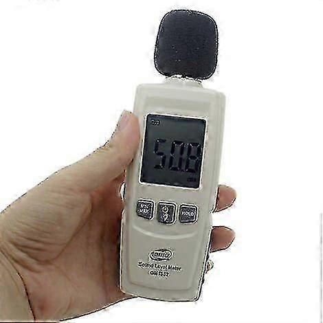Digital Sound Level Meter, Digital Decibel Tester 30-130dB(A) Range,Sound Level Meter Decibel Meter with LCD Display for Home,1 pcs