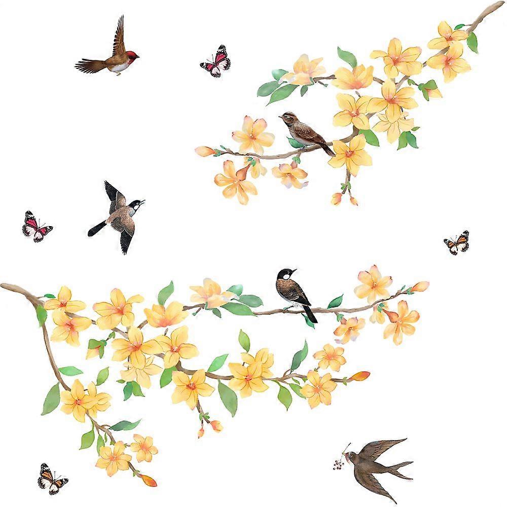 1Sheet PVC Wall Stickers Wall Decoration Bird Pattern 890x390mm