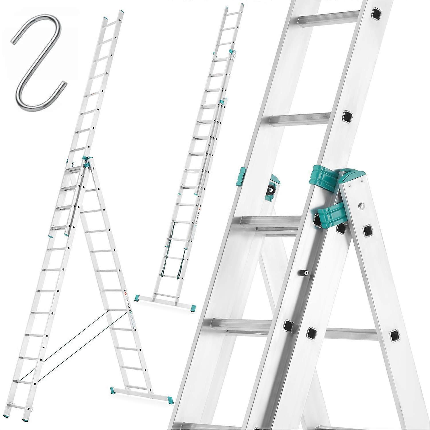 Uitschuifbare ladder - multifunctionele trapladder - 9,30 m