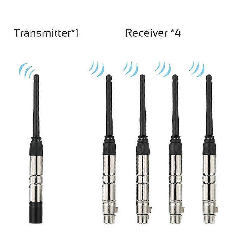 DMX512 2.4G ISM Kablosuz 5 ADET Verici Alıcı Kiti Parti DJ Show Club Disko KTV Sahne Işığı için