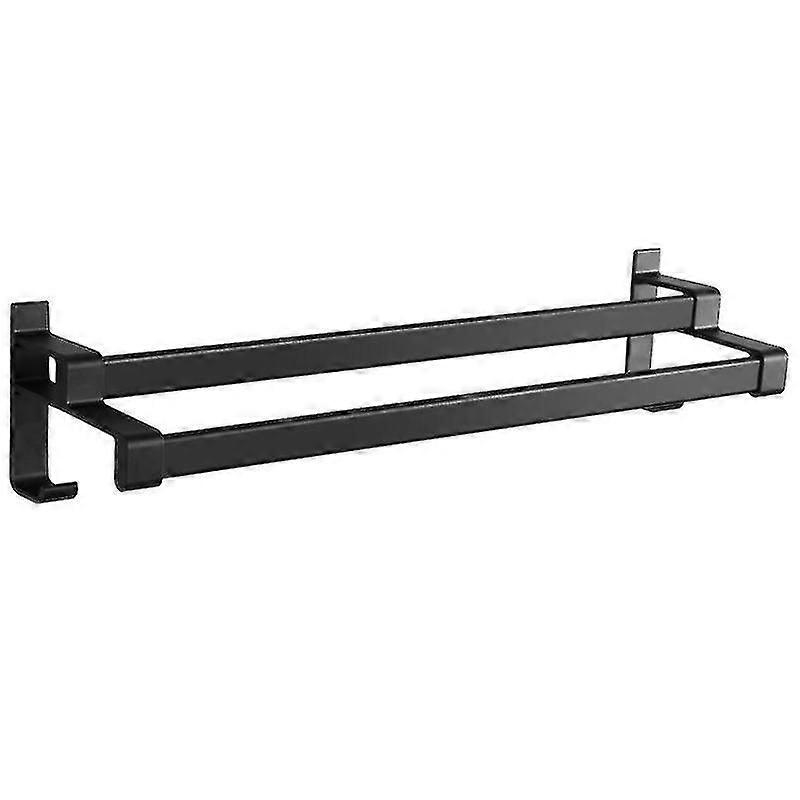 40cm Bathroom Double Towel Rail Wall Mount Stainless Steel Matte