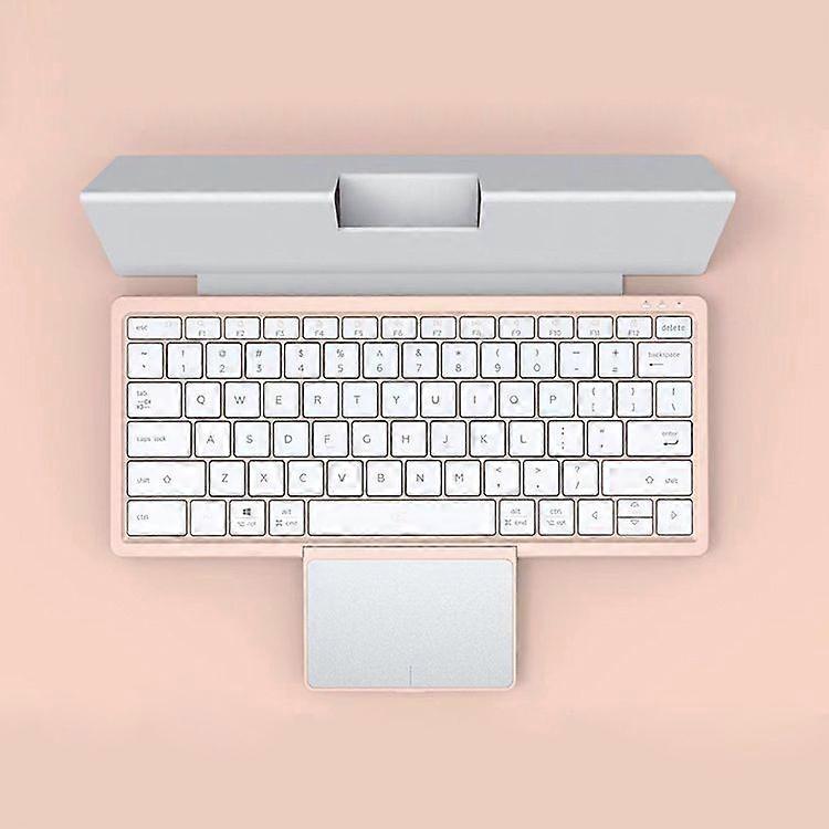 Multi-Device Foldable Bluetooth Keyboard with Touchpad Rechargeable Wireless Keyboard with Touchpad Foldable Case for Ipad PC