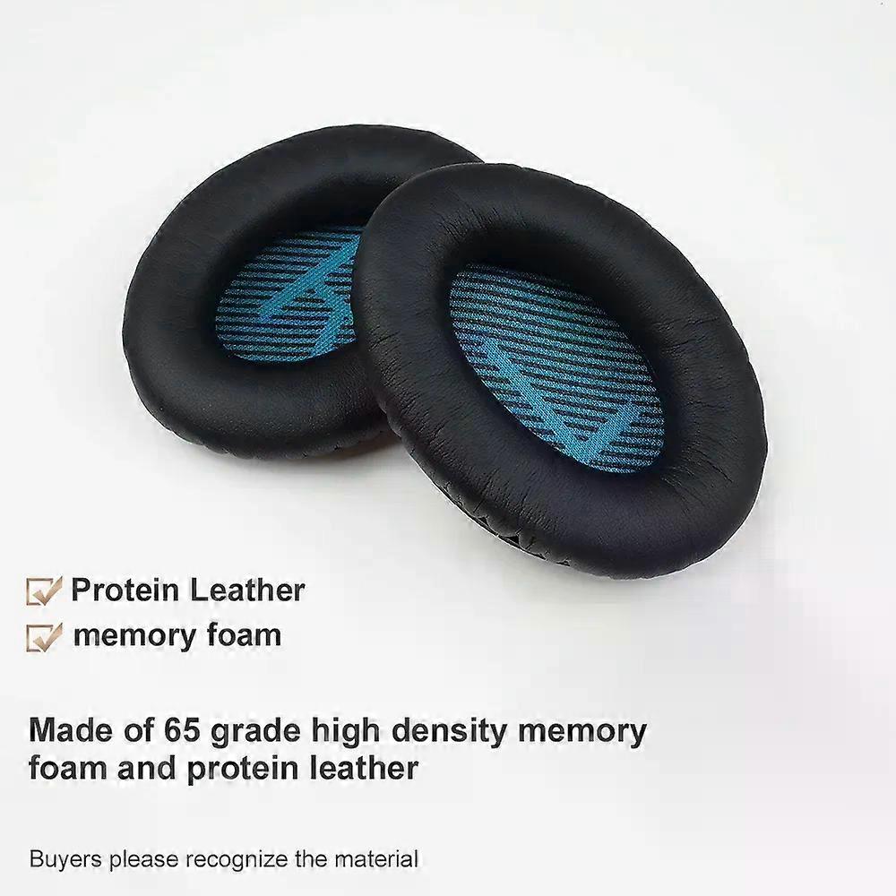 FSW Earpads with BOSE QC15.QC35.QC25 Protein leather Memory foam Ear Pads Cushions Replacement Over-Ear Headphones Soft Pro