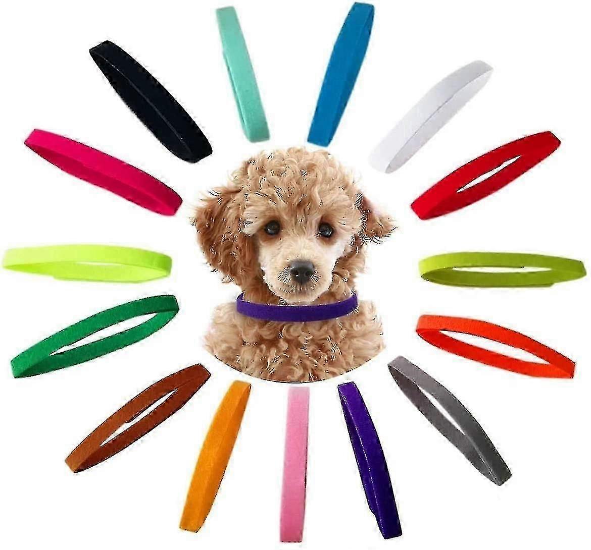 15 Pcs Puppy Collars,adjustable Puppy Kitten Collars Set