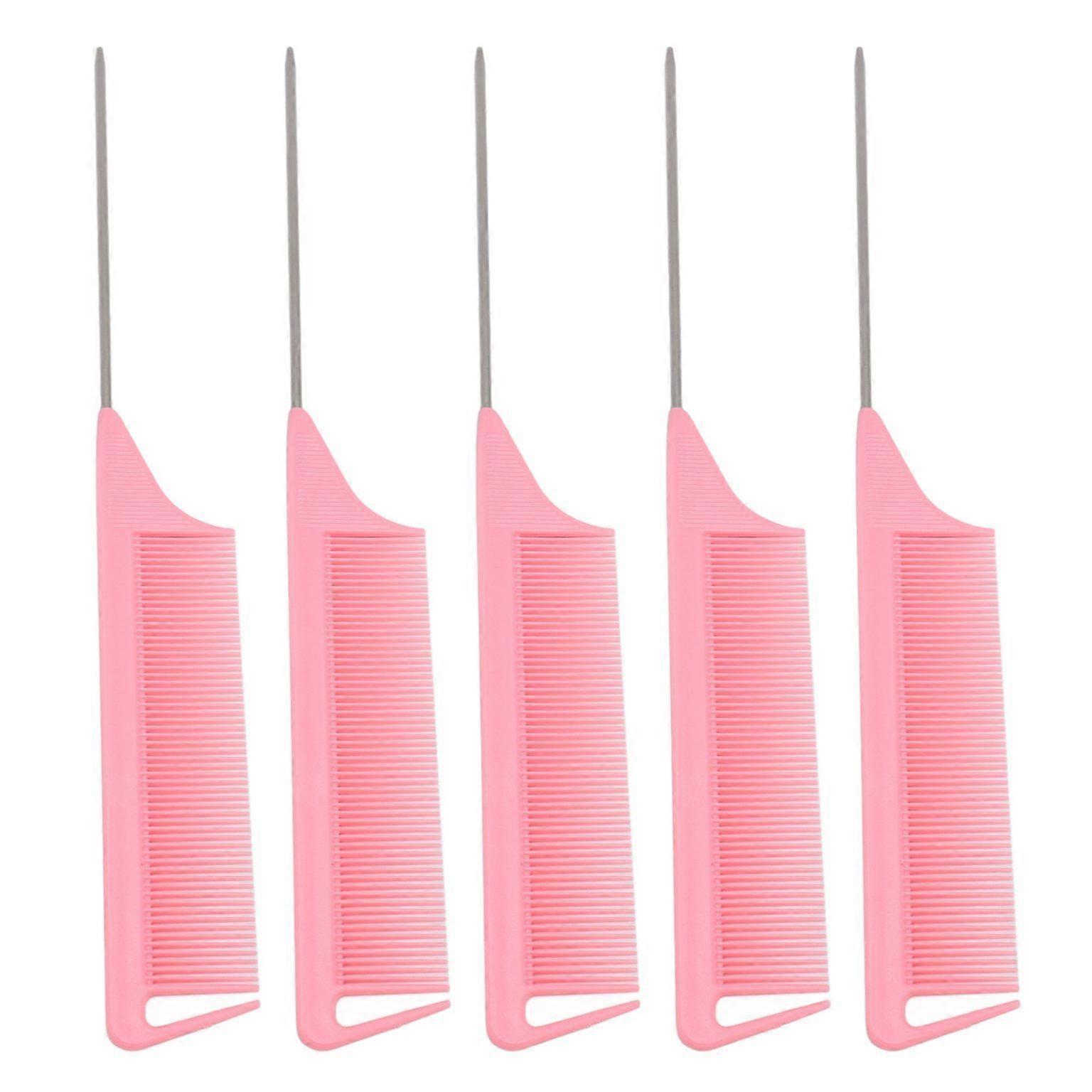 15PCS Rat Tail Teasing Comb Set - High Temperature Hair Styling & Barber Comb