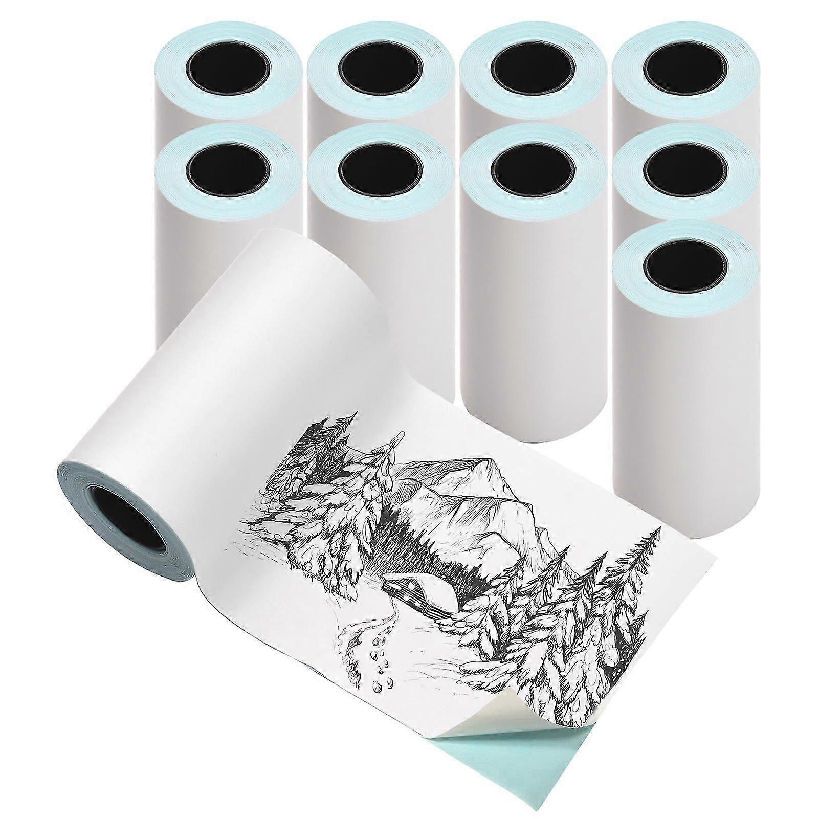 57x30mm Direct Thermal Paper White Receipt Printing Paper Non-adhesive Bpa-free Waterproof Oil-proof Friction-proof For Pocket Mobile Thermal Printer