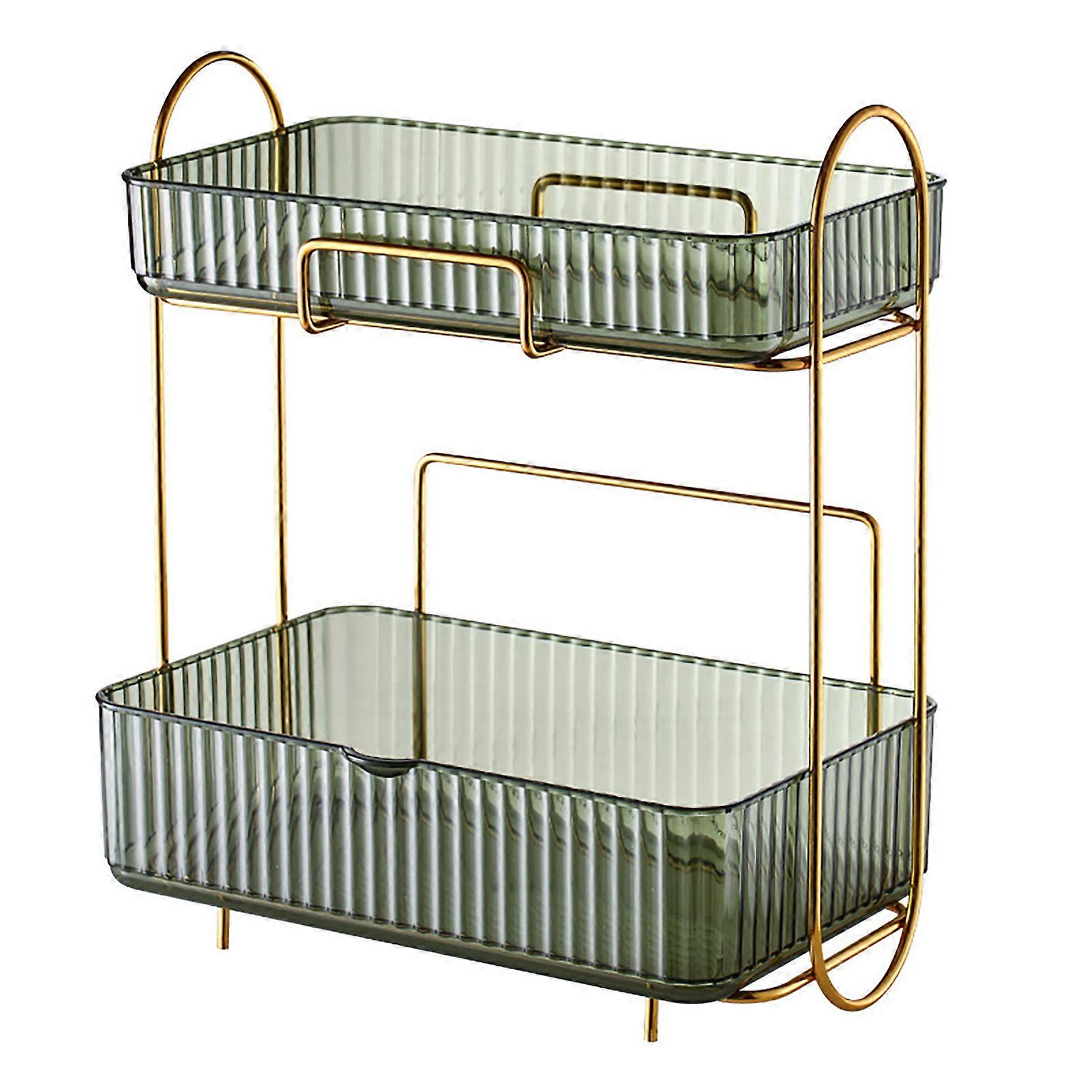 Makeup Organizer, 2-Tier Countertop Cosmetic Holder Shelf