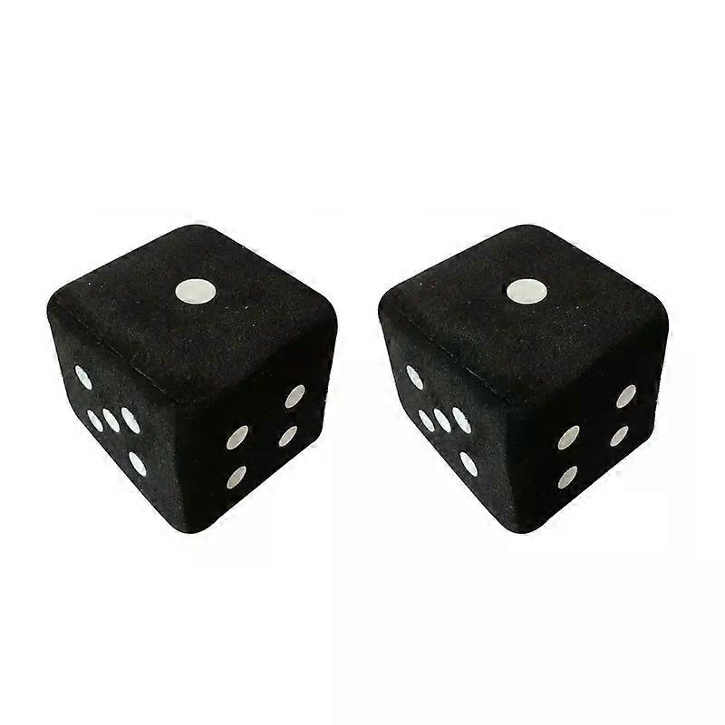 1 Pair Fuzzy Dice Dots Rear View Mirror Hanger Decoration Car Styling Accessorie