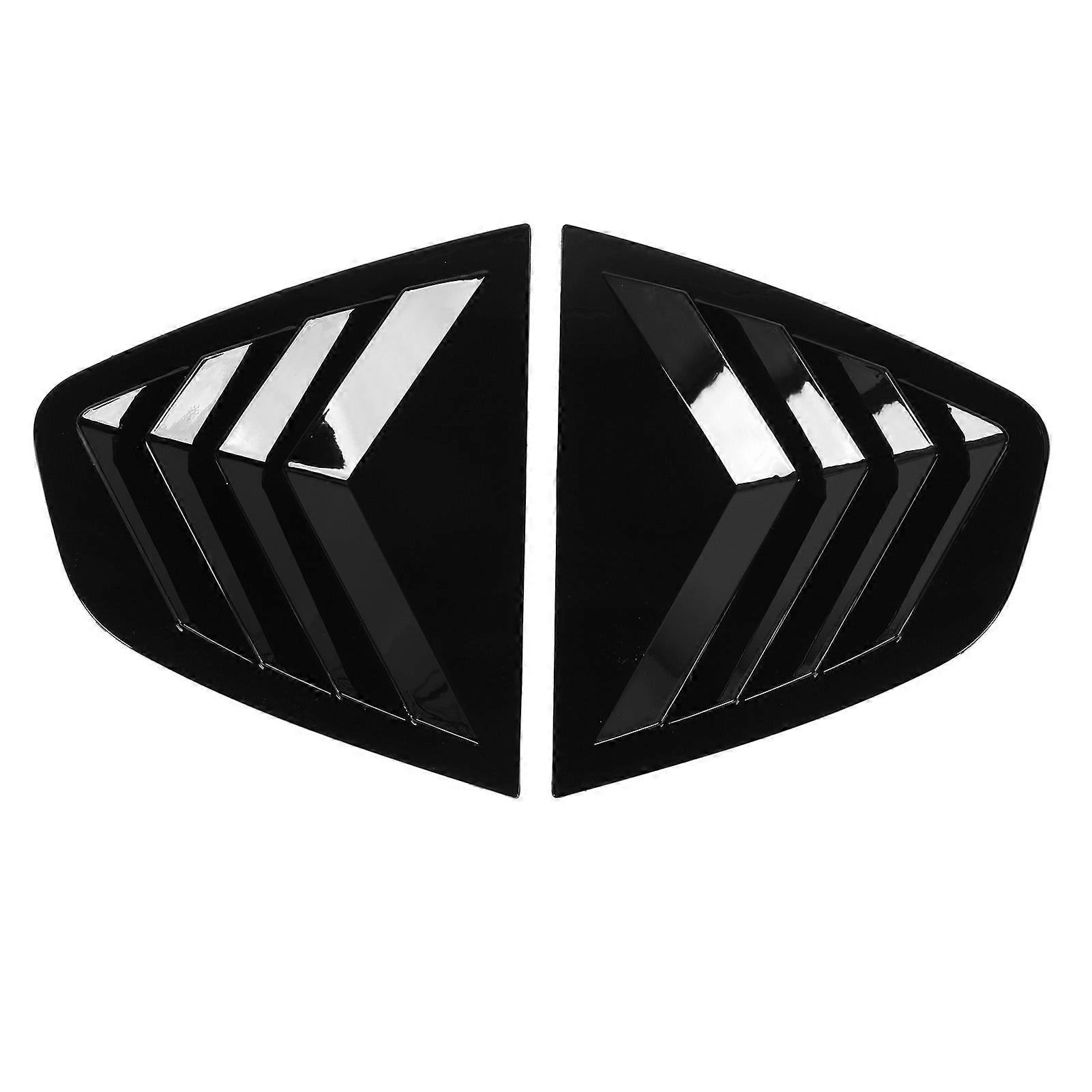 Rear window louver cover for Giulia 2016-2024 - ABS pair glossy black
