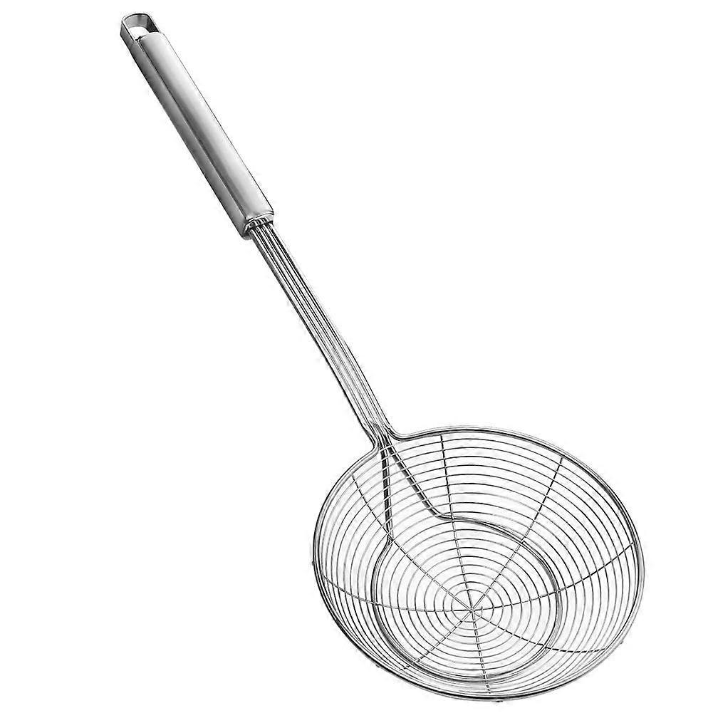 5.5 Inch Spider Strainer Skimmer, Reinforced Wire with Large Handle, Stainless Steel for Deep Frying