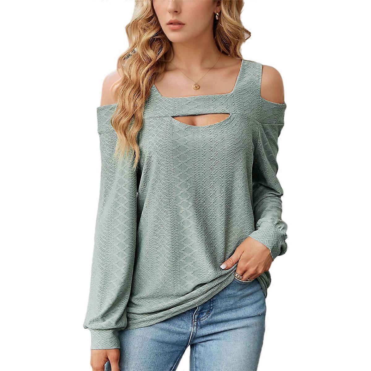 Womens Summer Square Neck Dark Green M