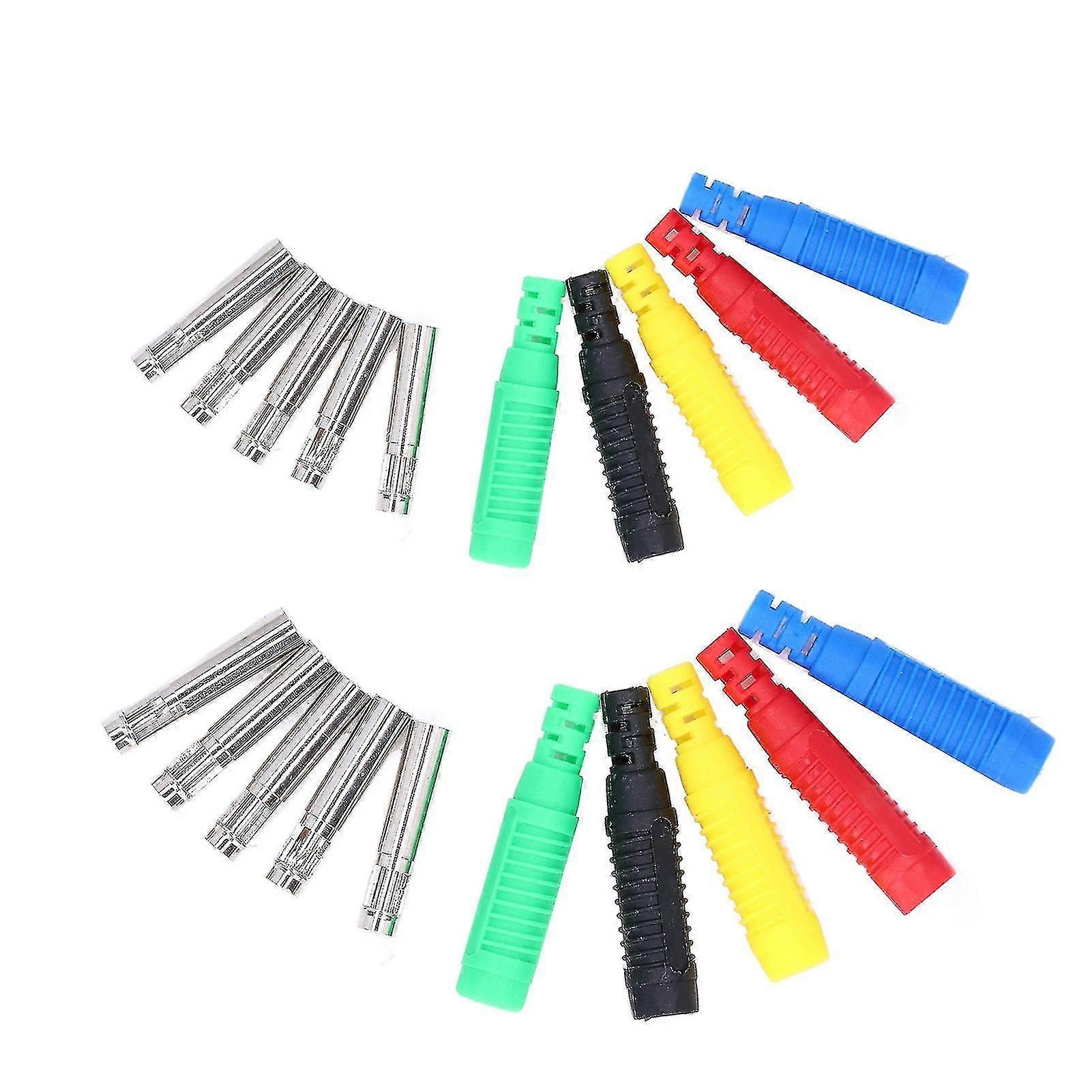 10Set Banana Plug Strong Connectivity Good Electrical Conductivity Lantern Banana Socket for Electronics Computers