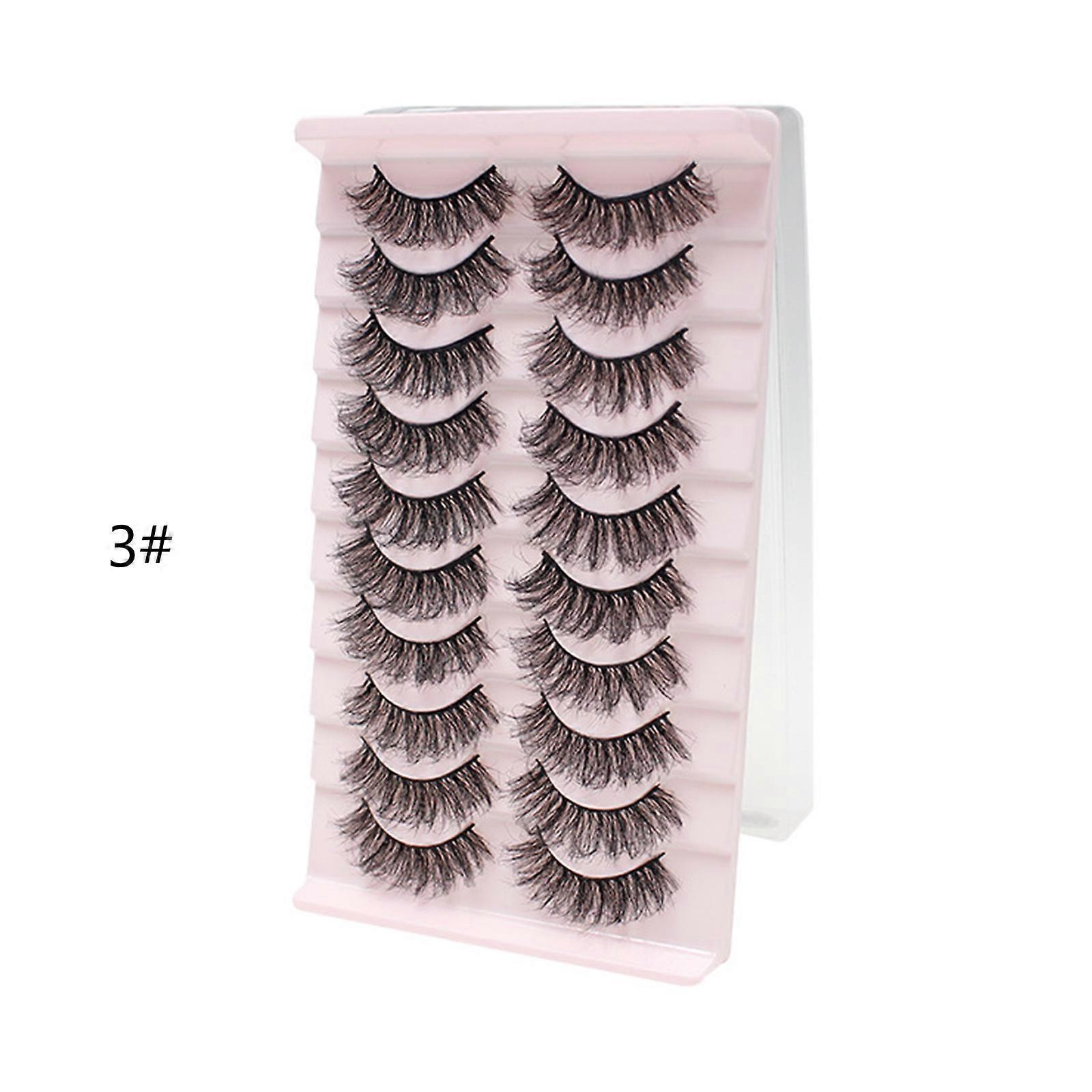 Makeup Eyelashes 3D Mink-Lashes Fluffy-Soft Wispy Natural Cross-Lash Extension Reusable Fake Lashes Mink-False Eyelashes
