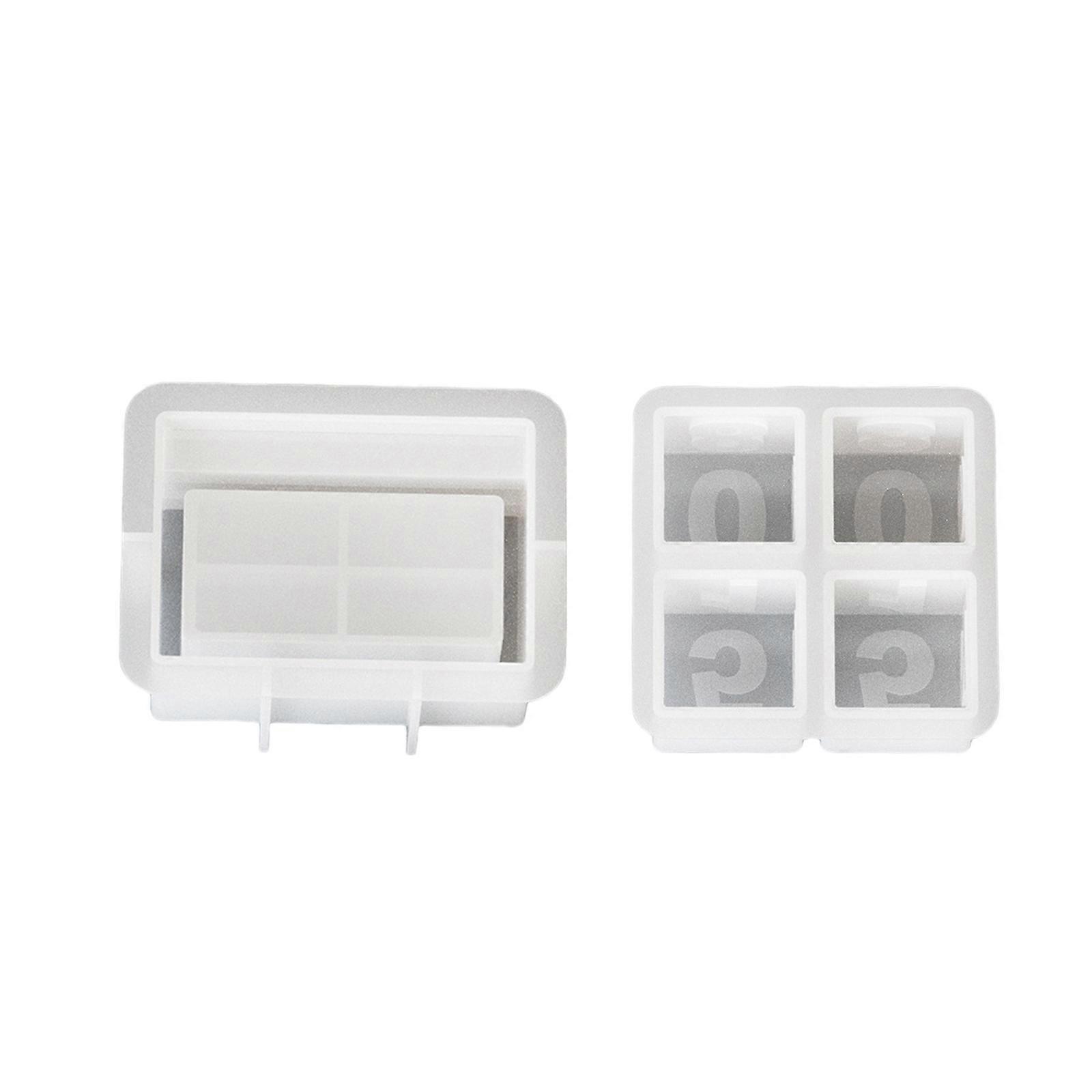 Multipurpose Sturdy Silicone Countdown Candle Holder Mold Set Portable for Resin Plaster Craft Supplies Assorted Sizes