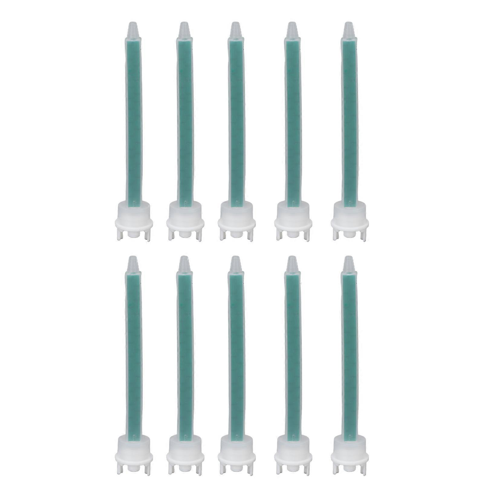 10pcs Plastic Mixing Nozzles for Adhesive Glue Applicator, Anti-Blocking Design, Compatible with Standard Tips