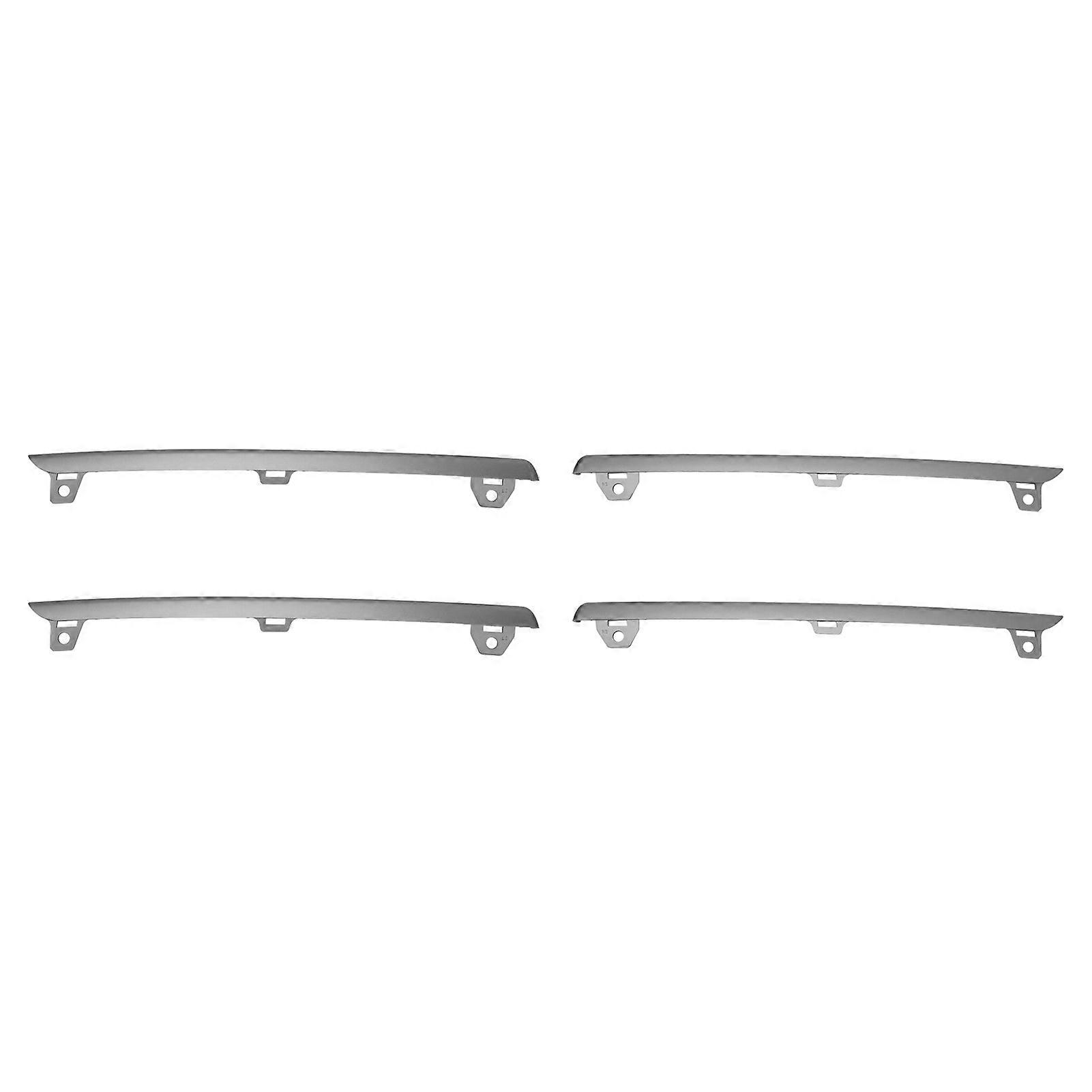 Front Bumper Grille Upper Molding 9Y0 807 449 Left Right Grille Trim for Cayenne 2017 to 2023 Gray