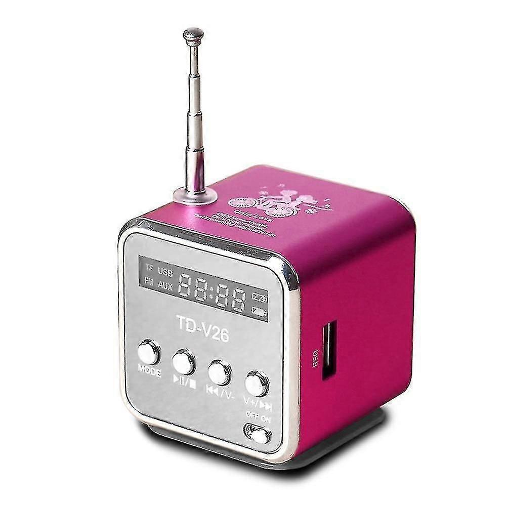 Mini Radio Fm Digital Portable Speakers With Fm Receiver Support Sd/tf Card