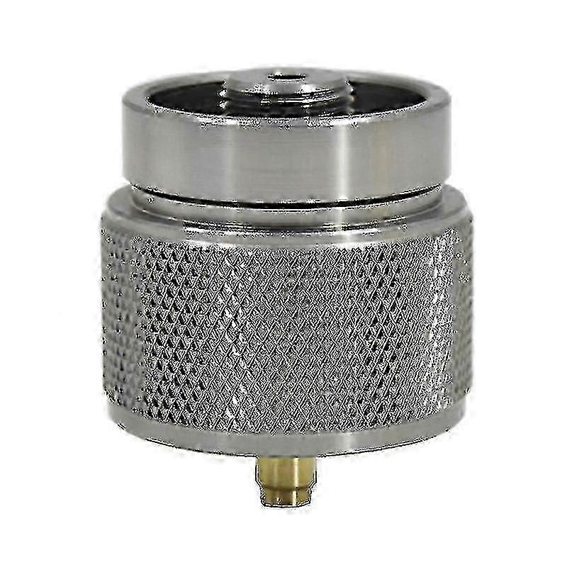 Professional Gas Tank Converter Portable Propane Converter Camping Gas Tank Adapter (1pc, Silver)